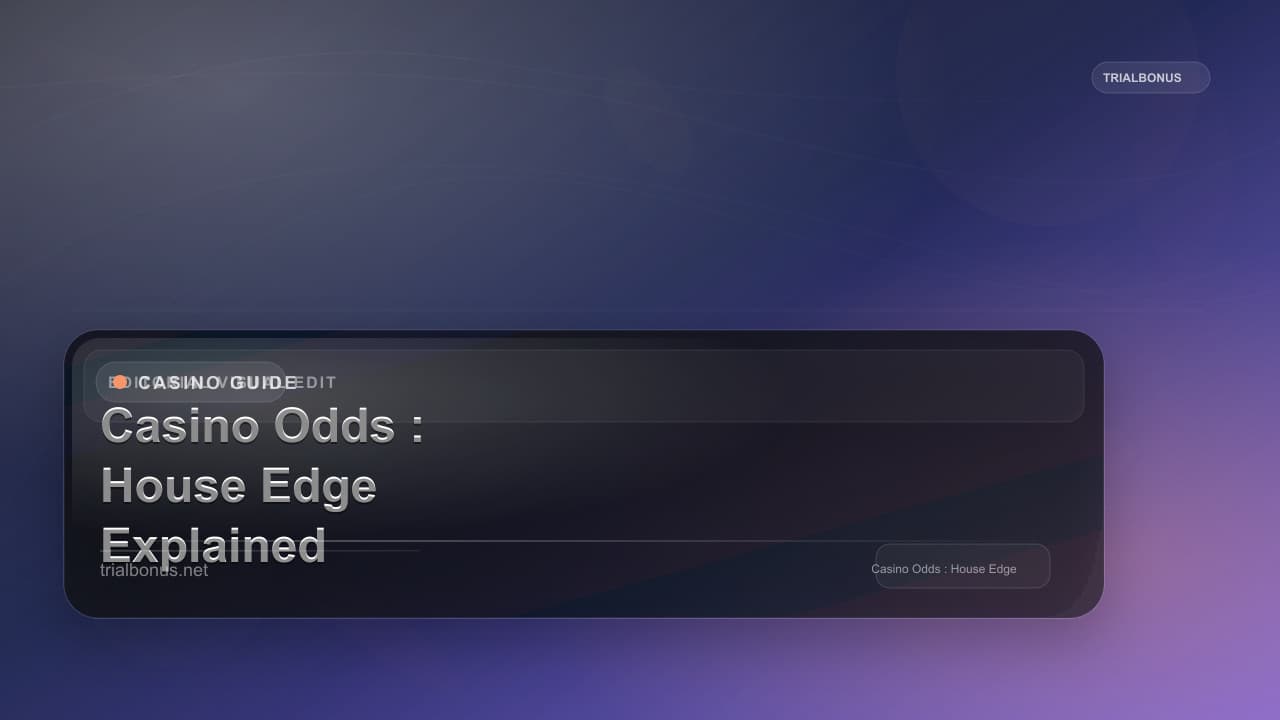 Online Casino Odds Guide: House Edge Explained for Every Game