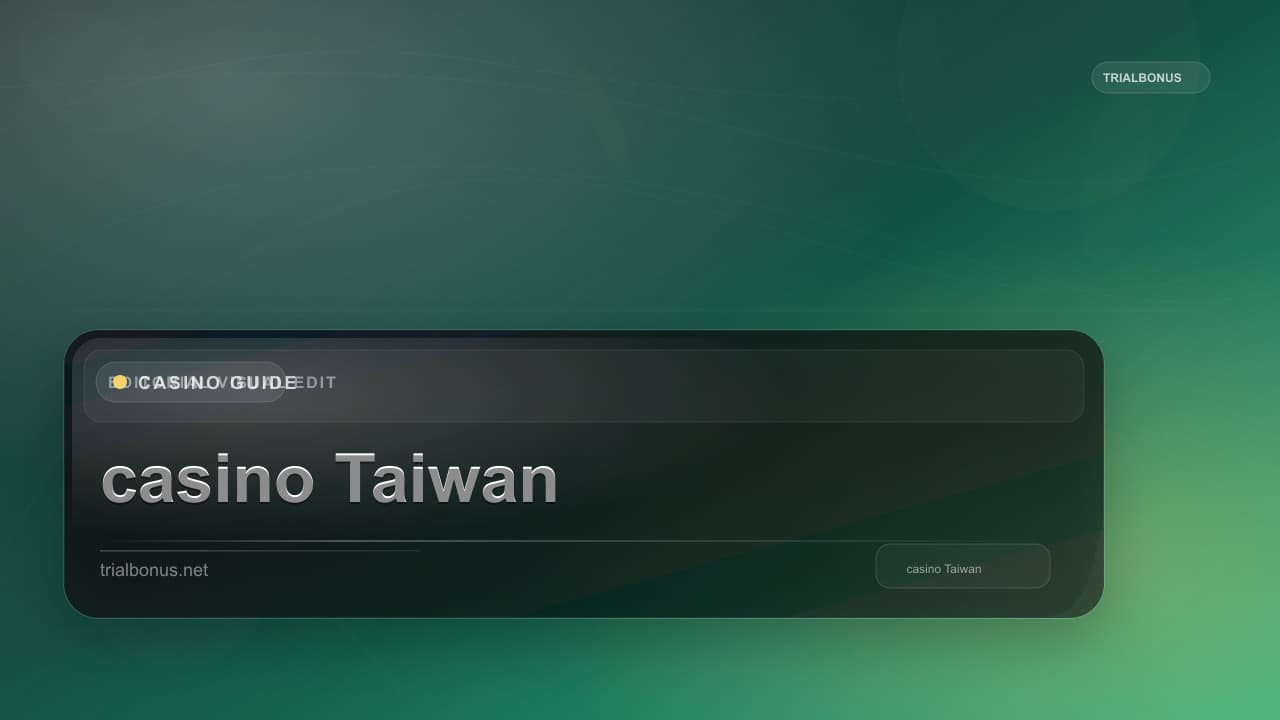 Online casino Taiwan Guide