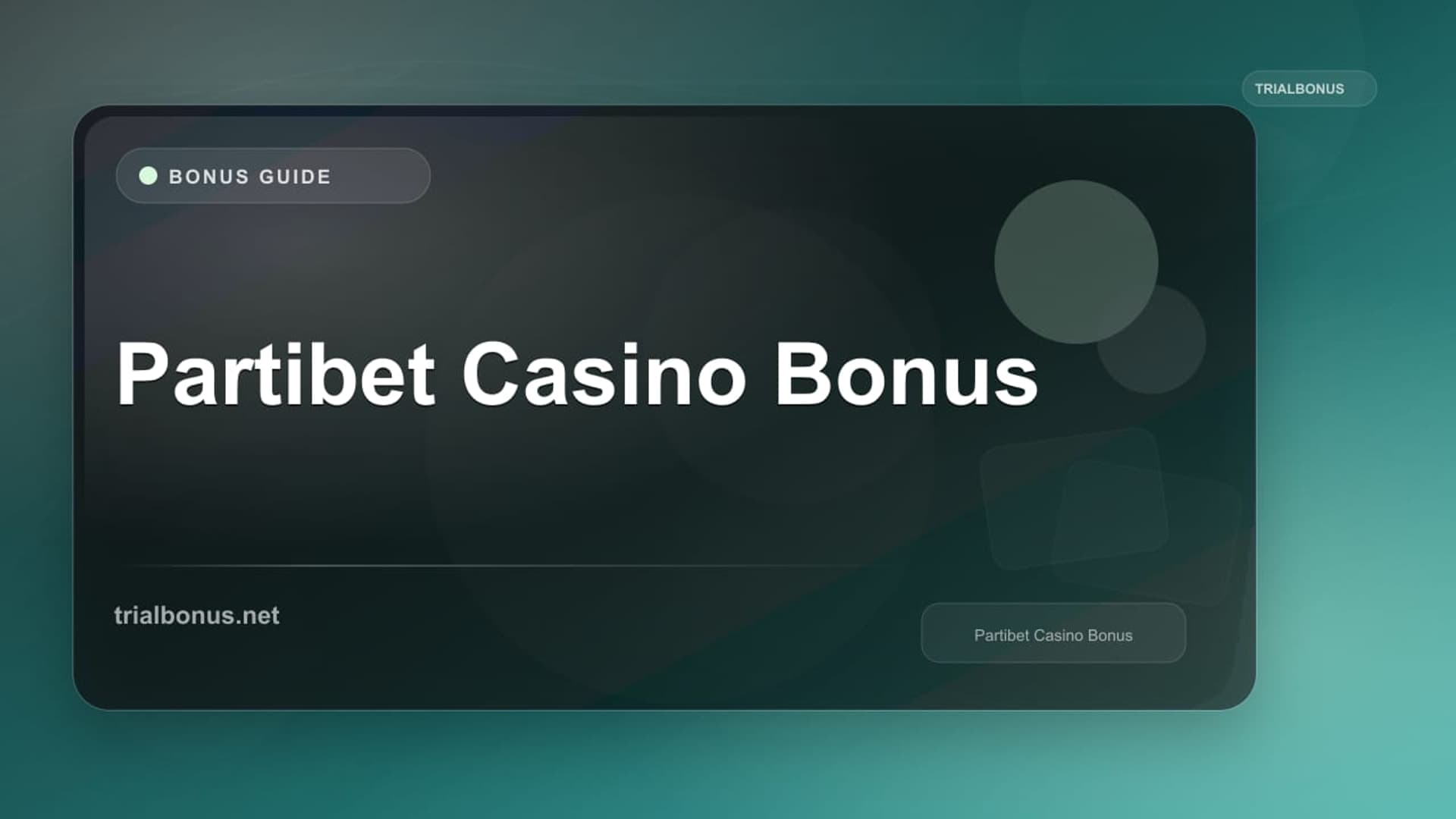 Partibet Casino Bonus