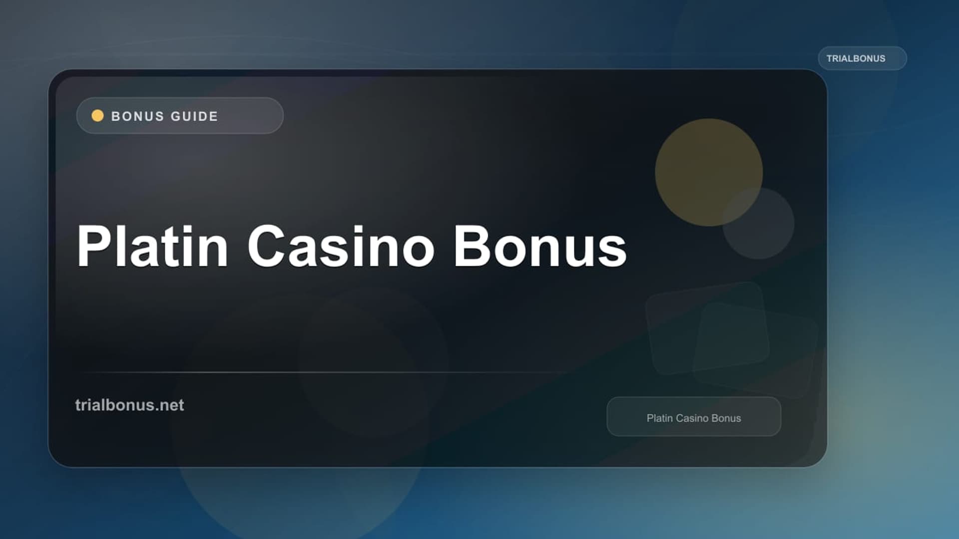 Platin Casino Bonus