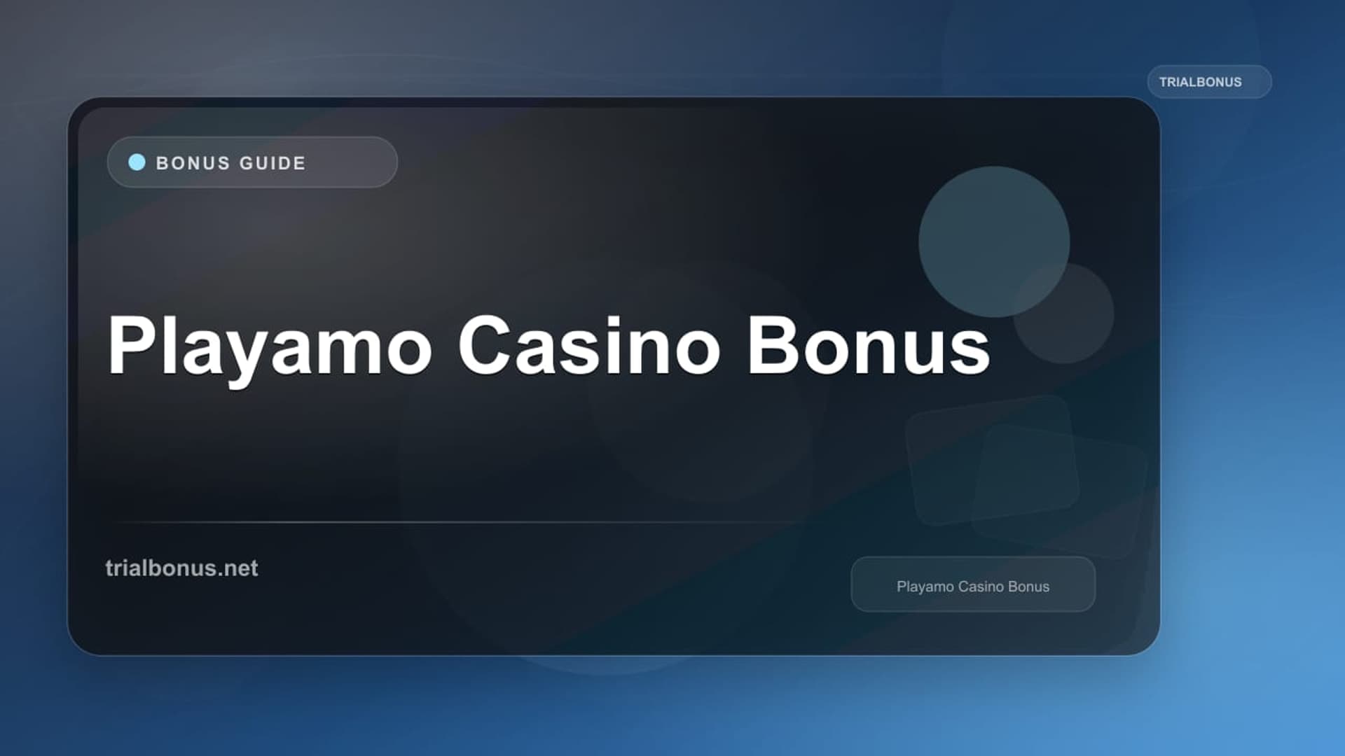 Playamo Casino Bonus