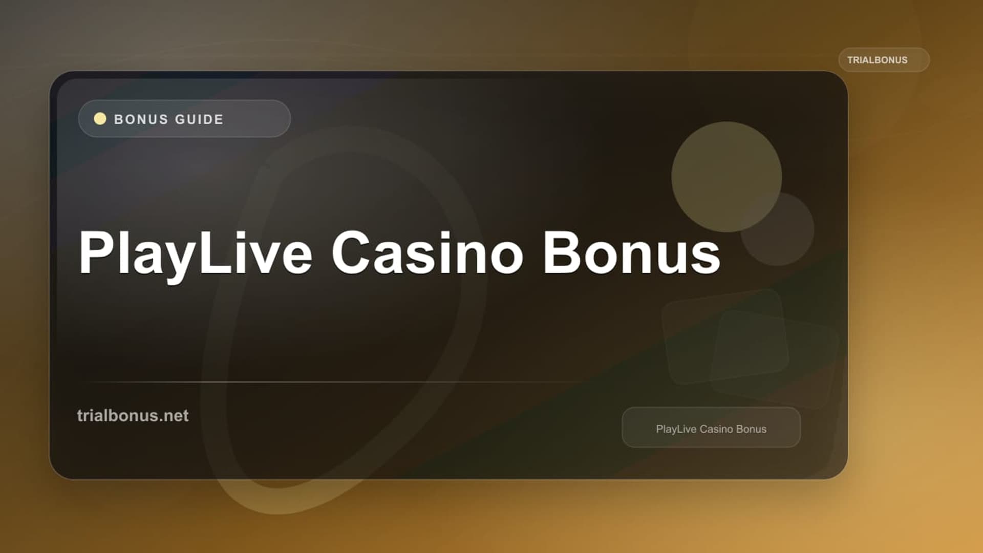 PlayLive Casino Bonus