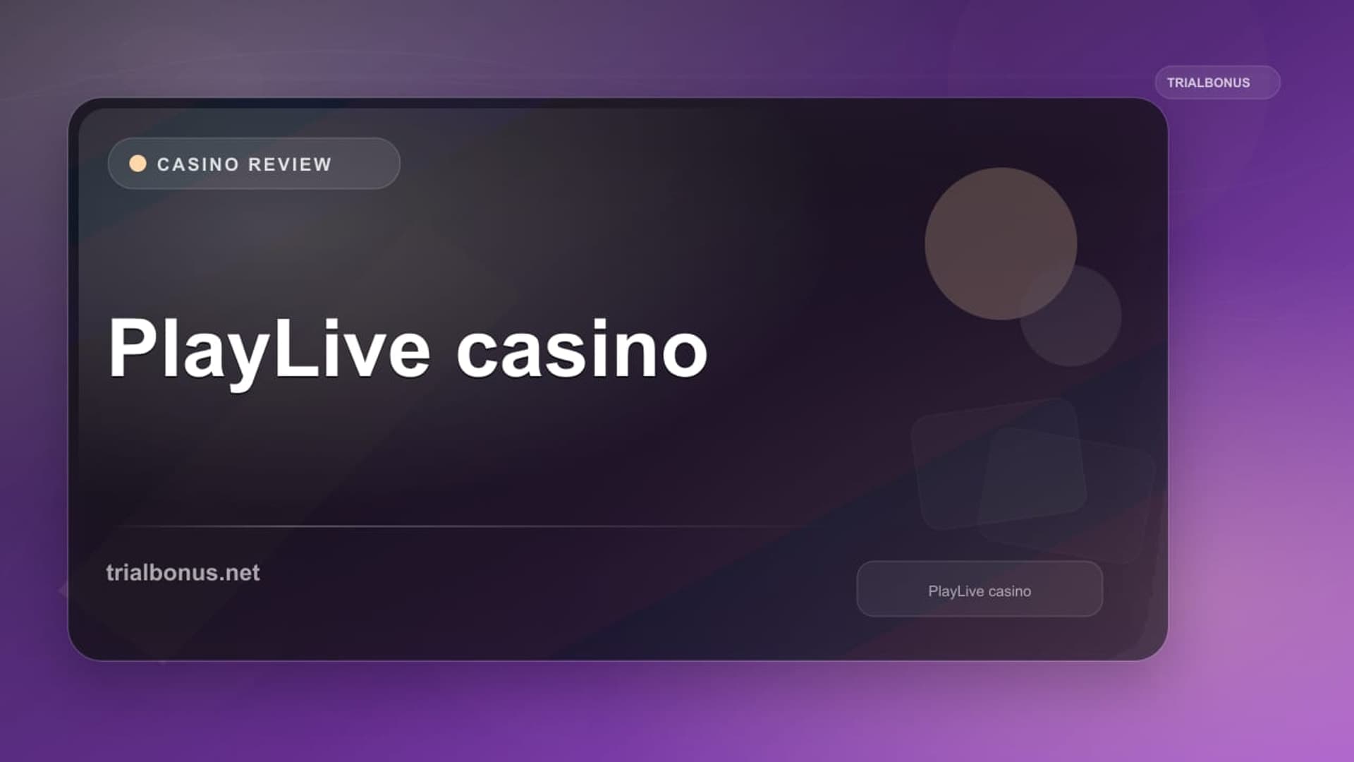 PlayLive casino