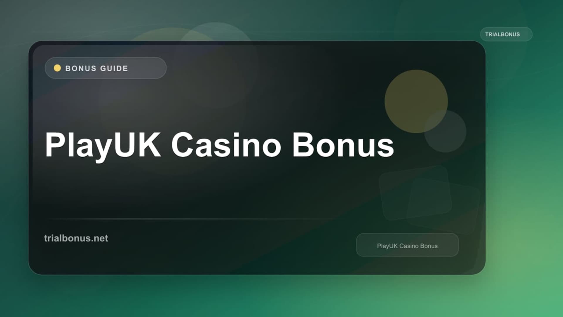 PlayUK Casino Bonus