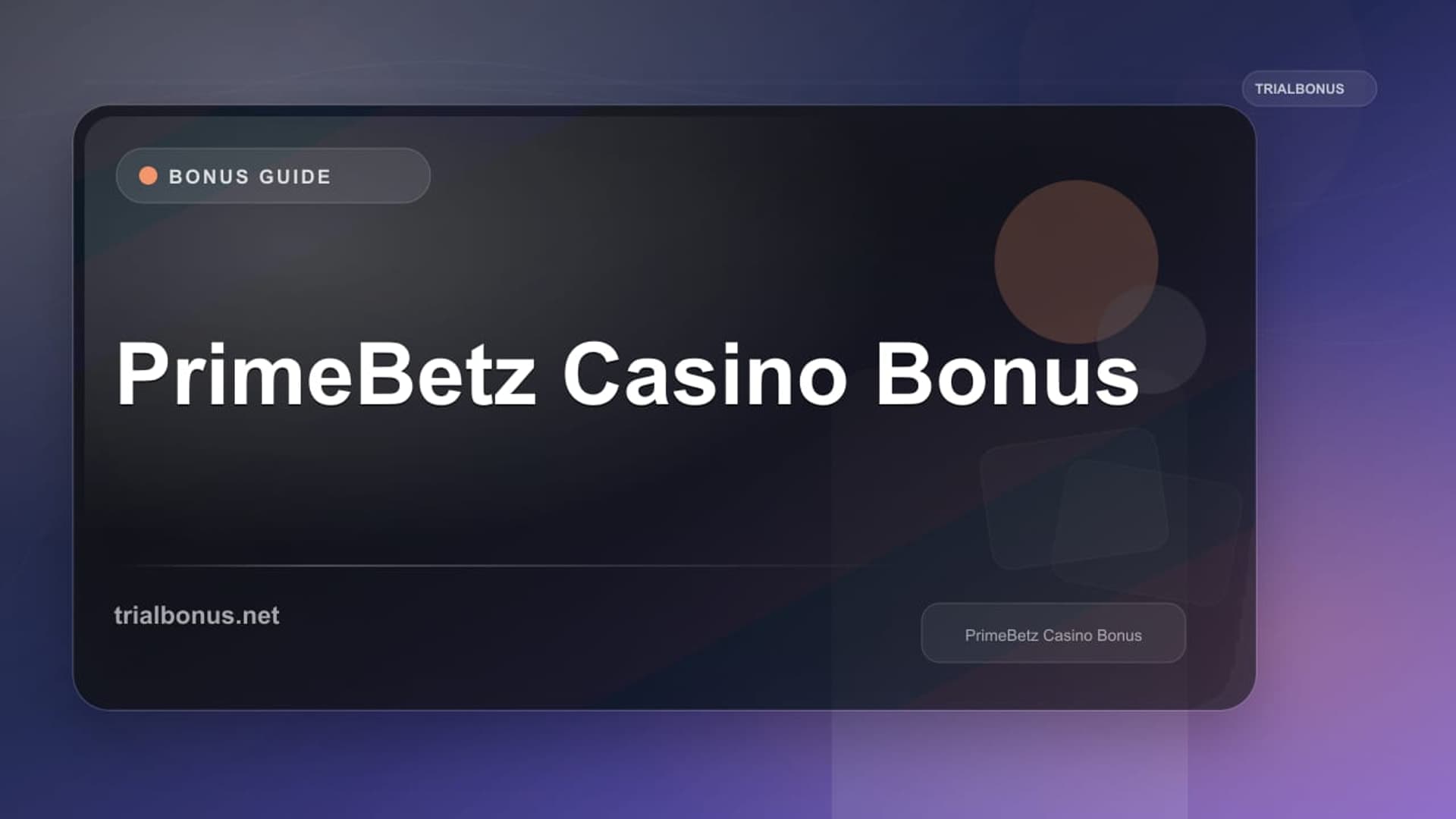 PrimeBetz Casino Bonus
