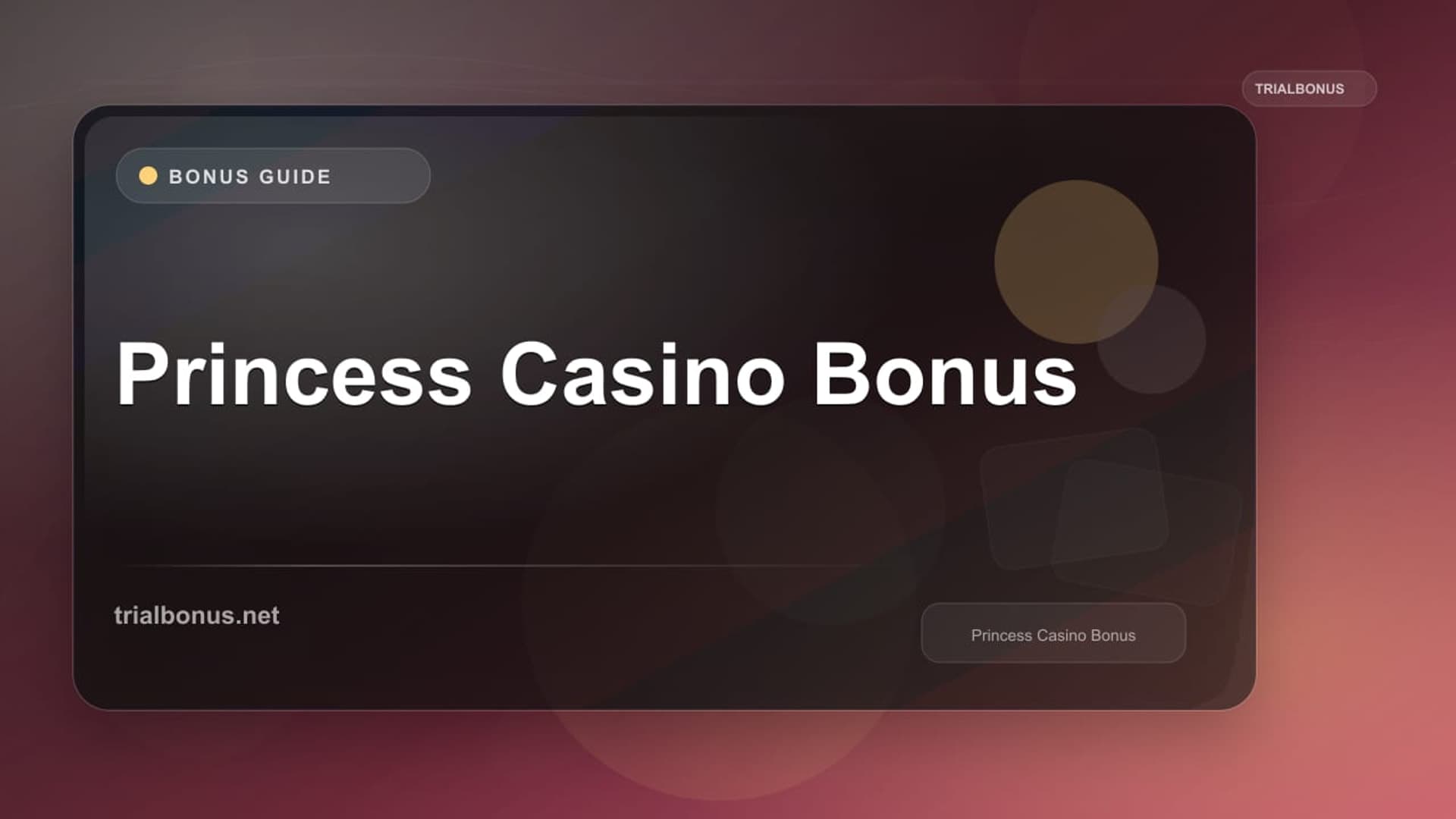 Princess Casino Bonus