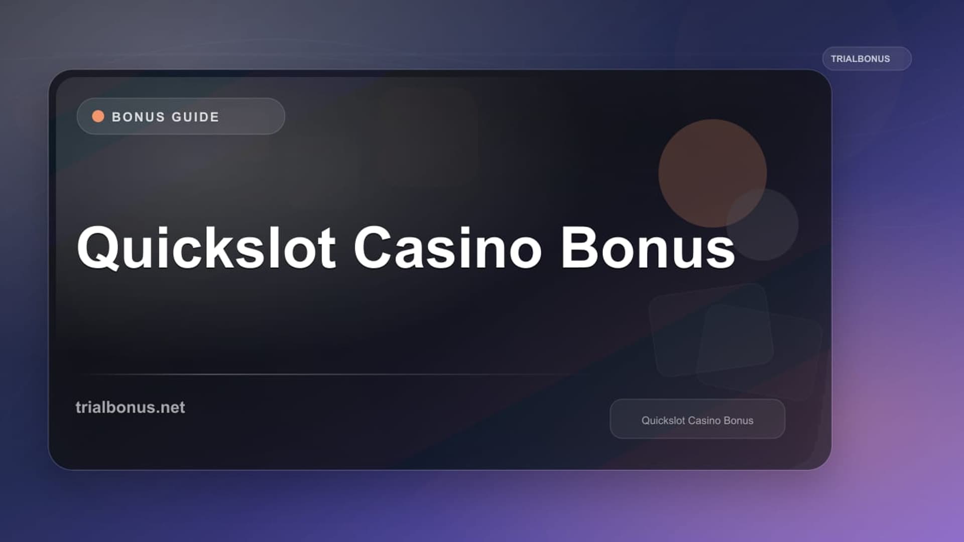 Quickslot Casino Bonus