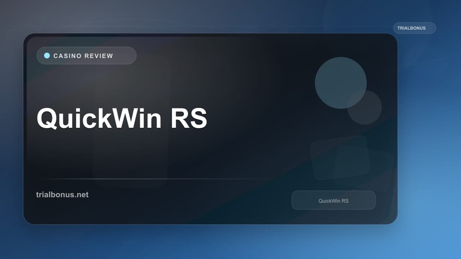 QuickWin RS