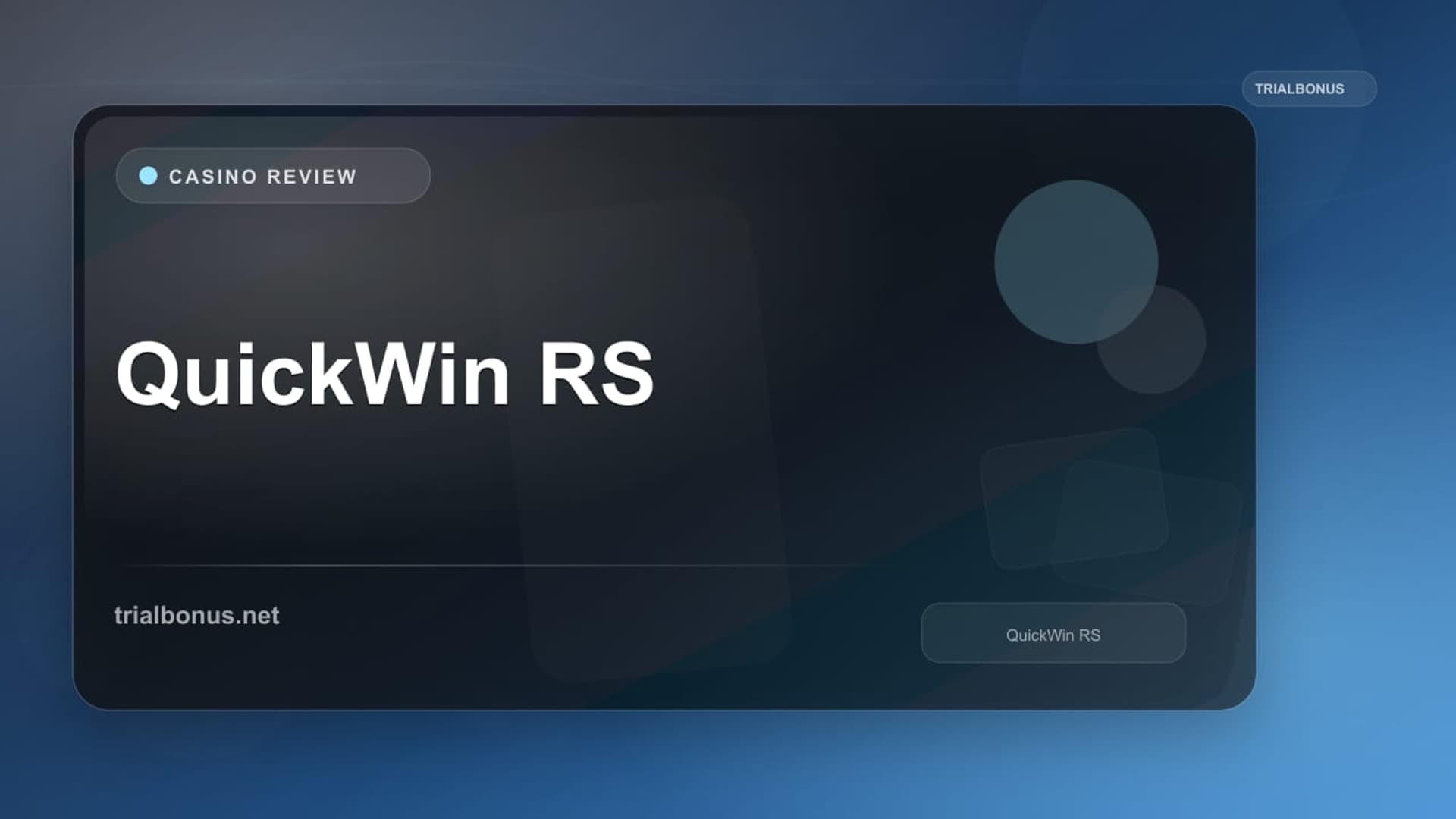 QuickWin RS