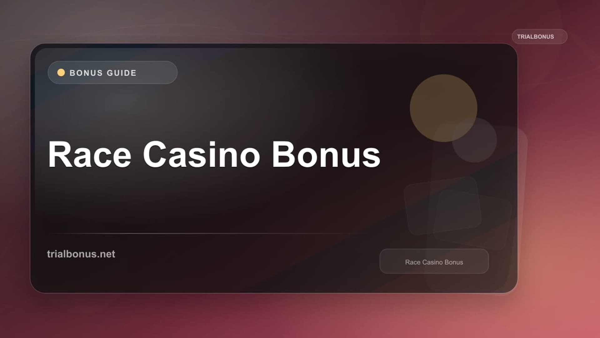 Race Casino Bonus