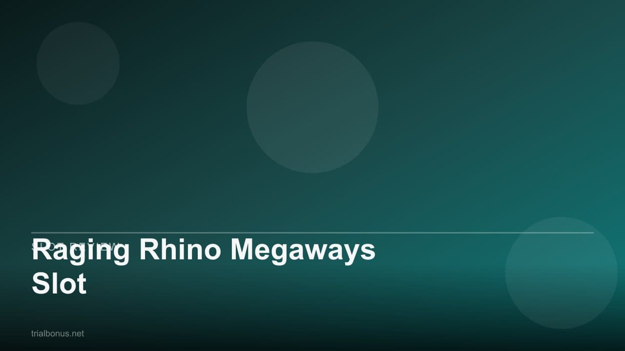 Raging Rhino Megaways Slot