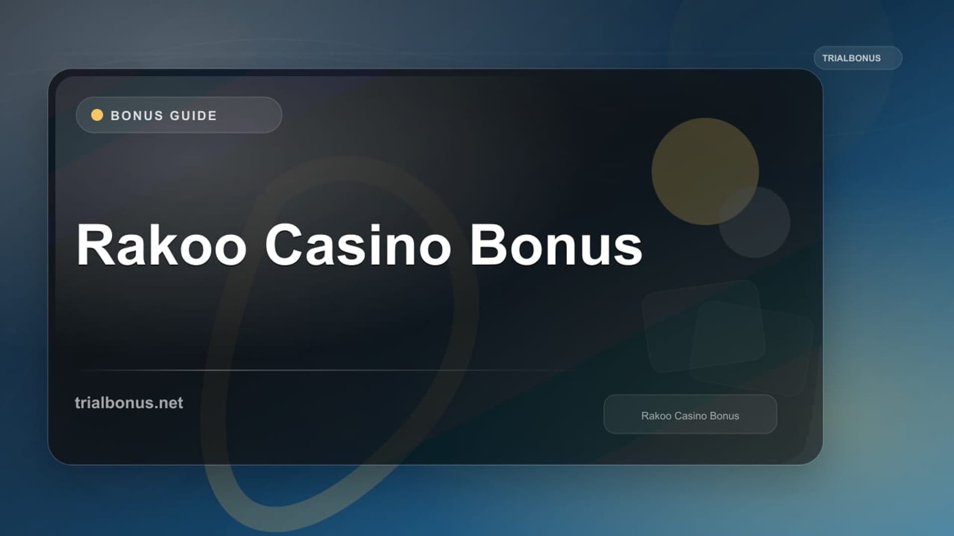Rakoo Casino Bonus