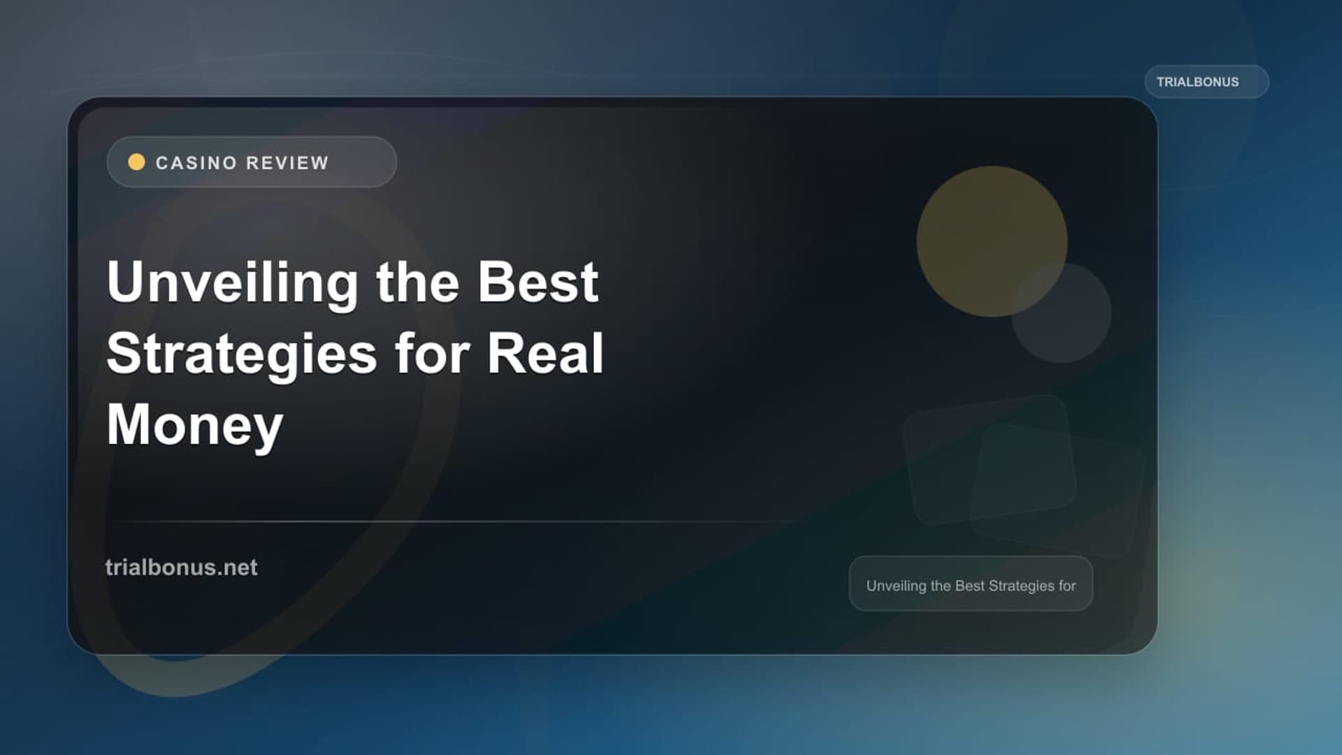 Unveiling the Best Strategies for Real Money Online Casino Canada