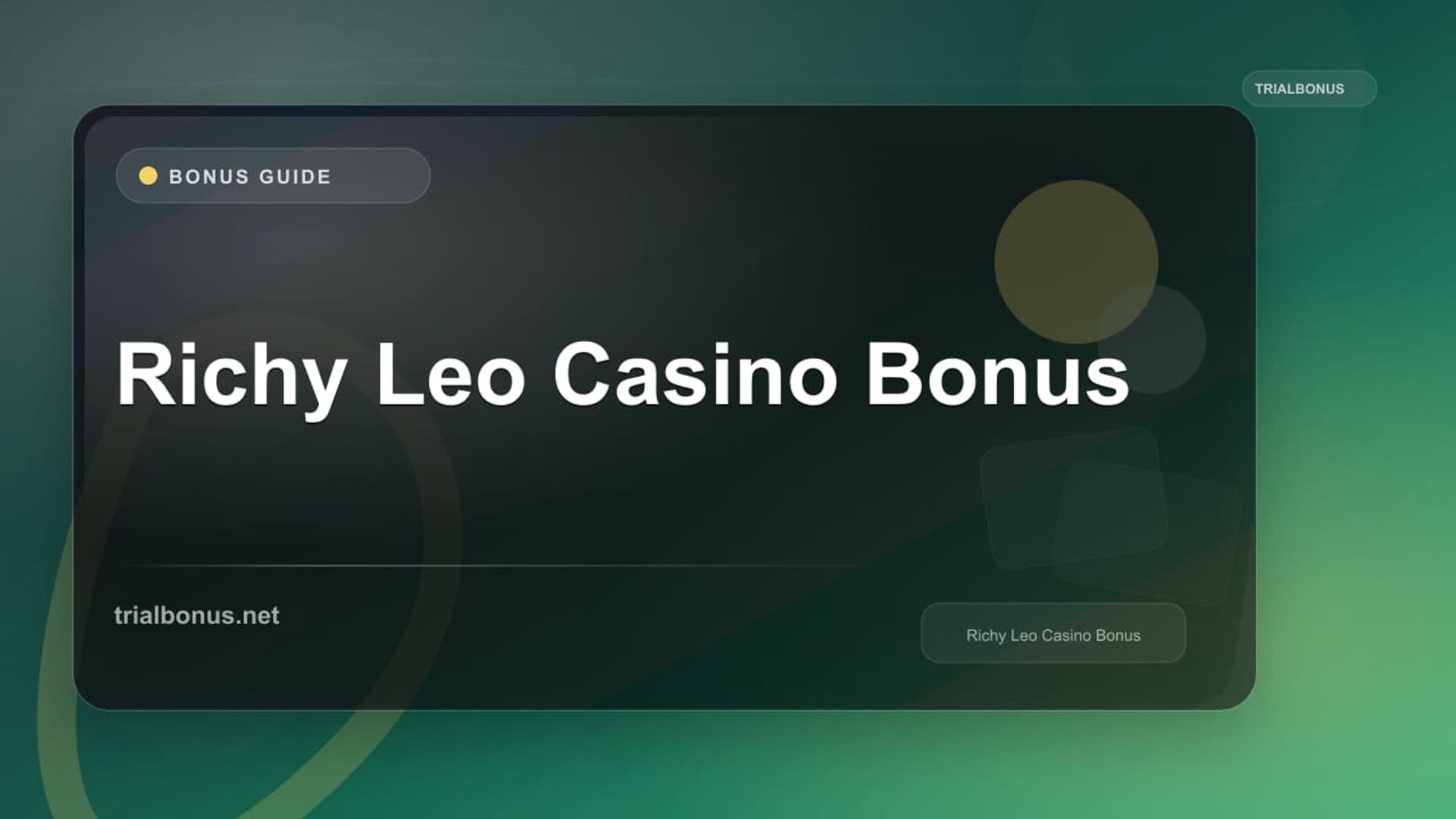 Richy Leo Casino Bonus