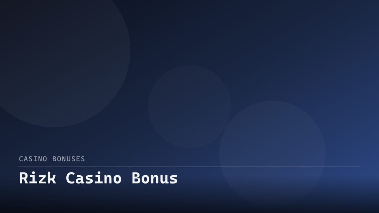 Rizk Casino Bonus