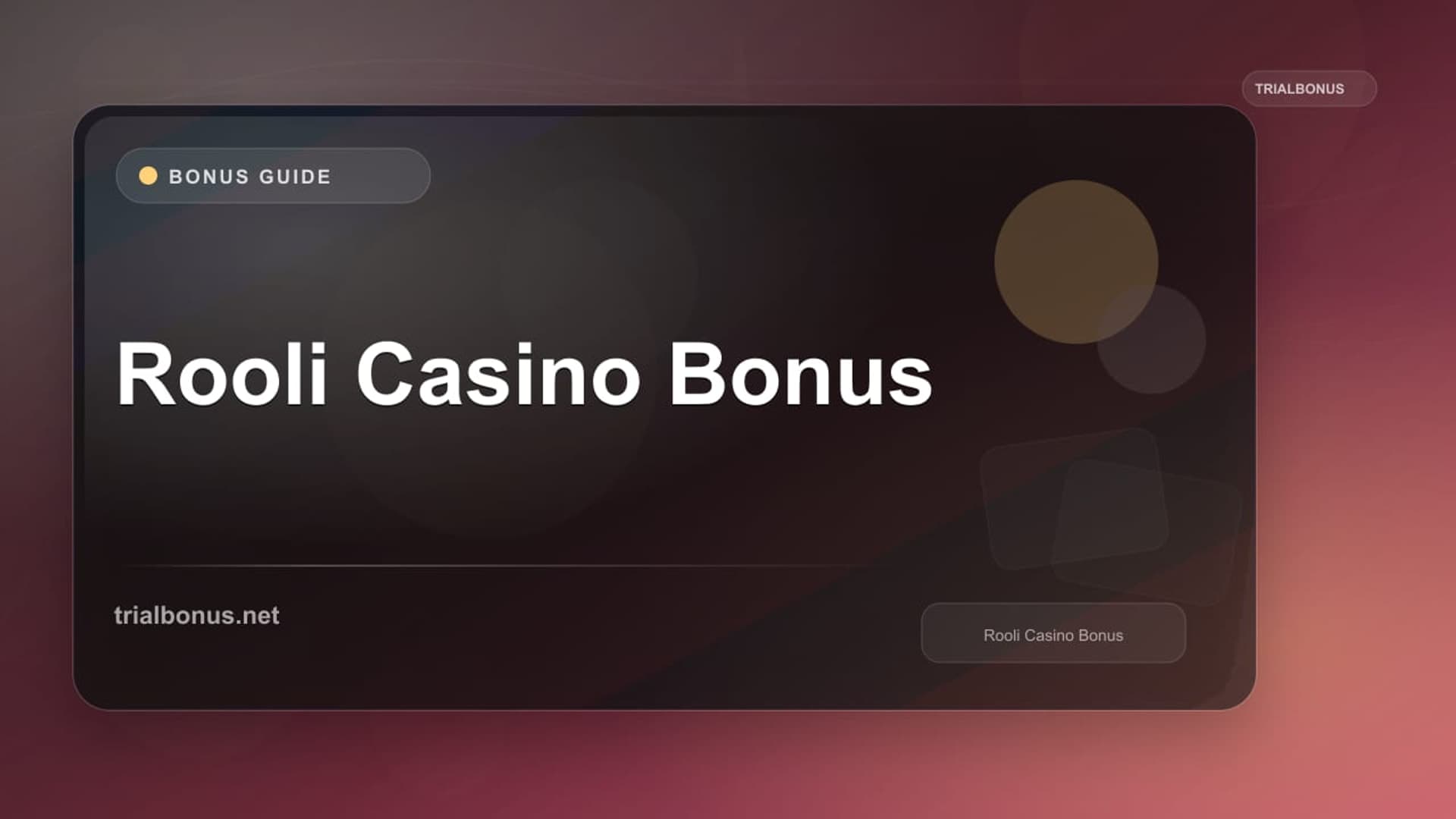 Rooli Casino Bonus