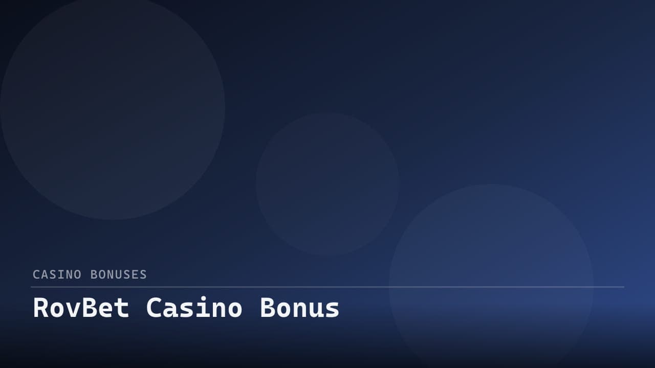 RovBet Casino Bonus