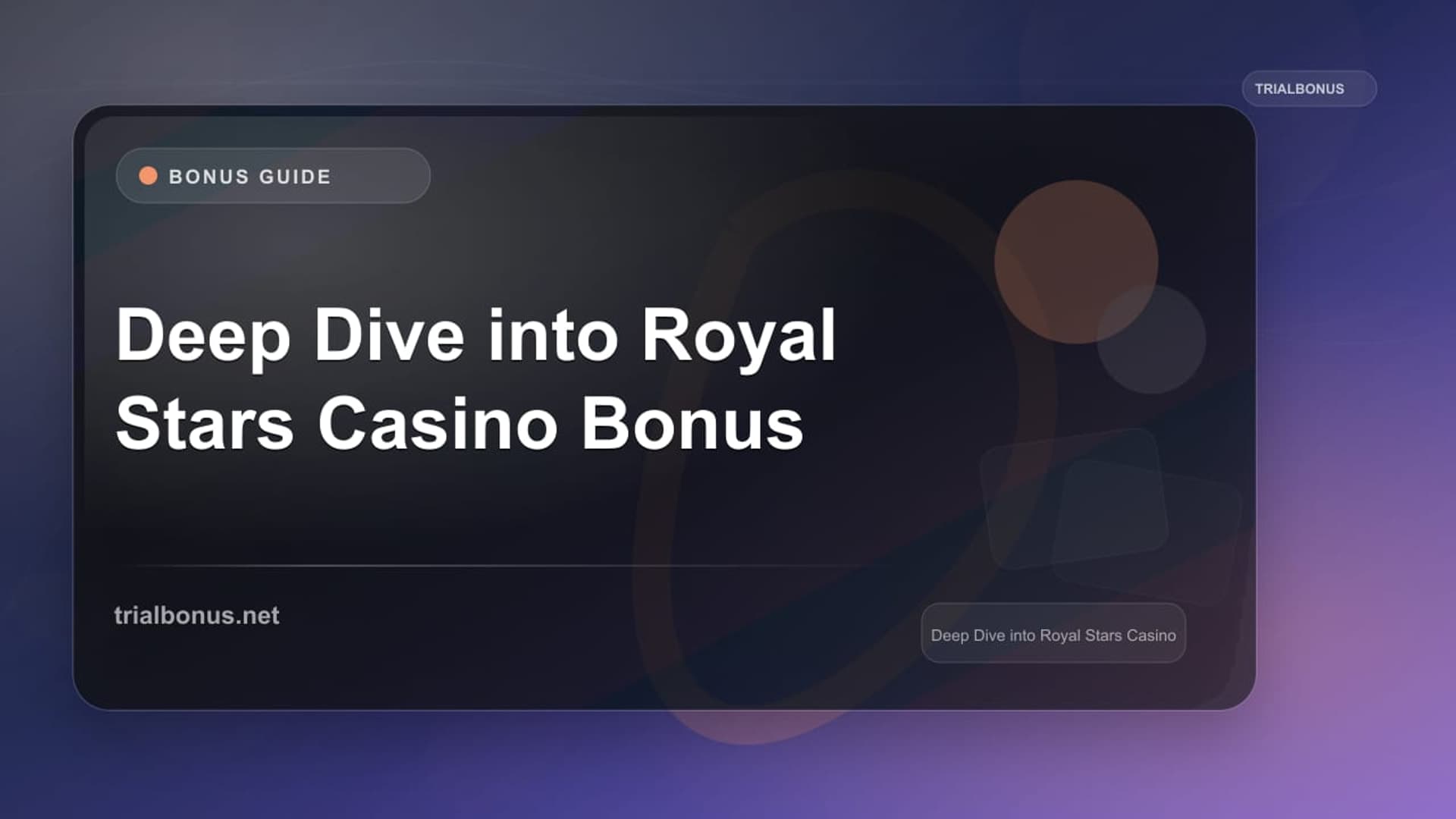 Deep Dive into Royal Stars Casino Bonus