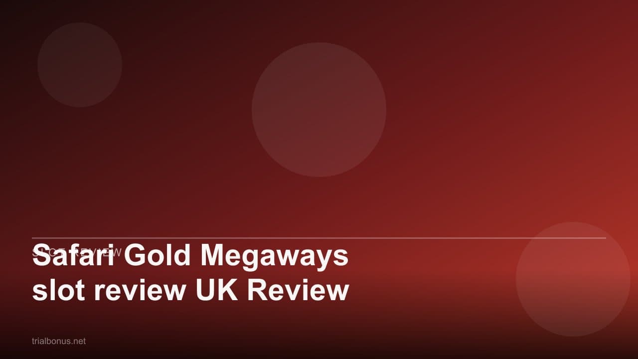 Safari Gold Megaways slot review UK Review