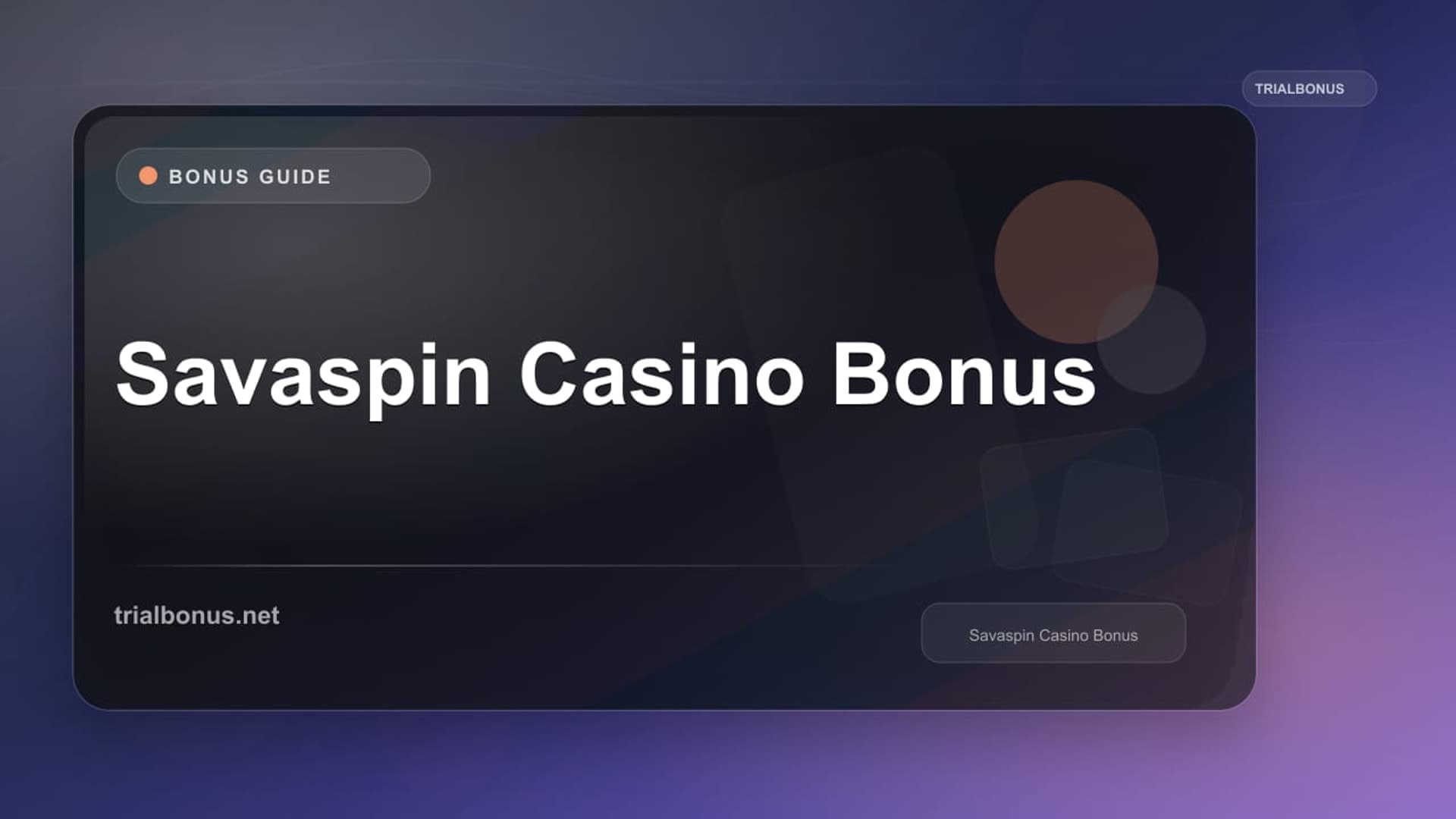 Savaspin Casino Bonus