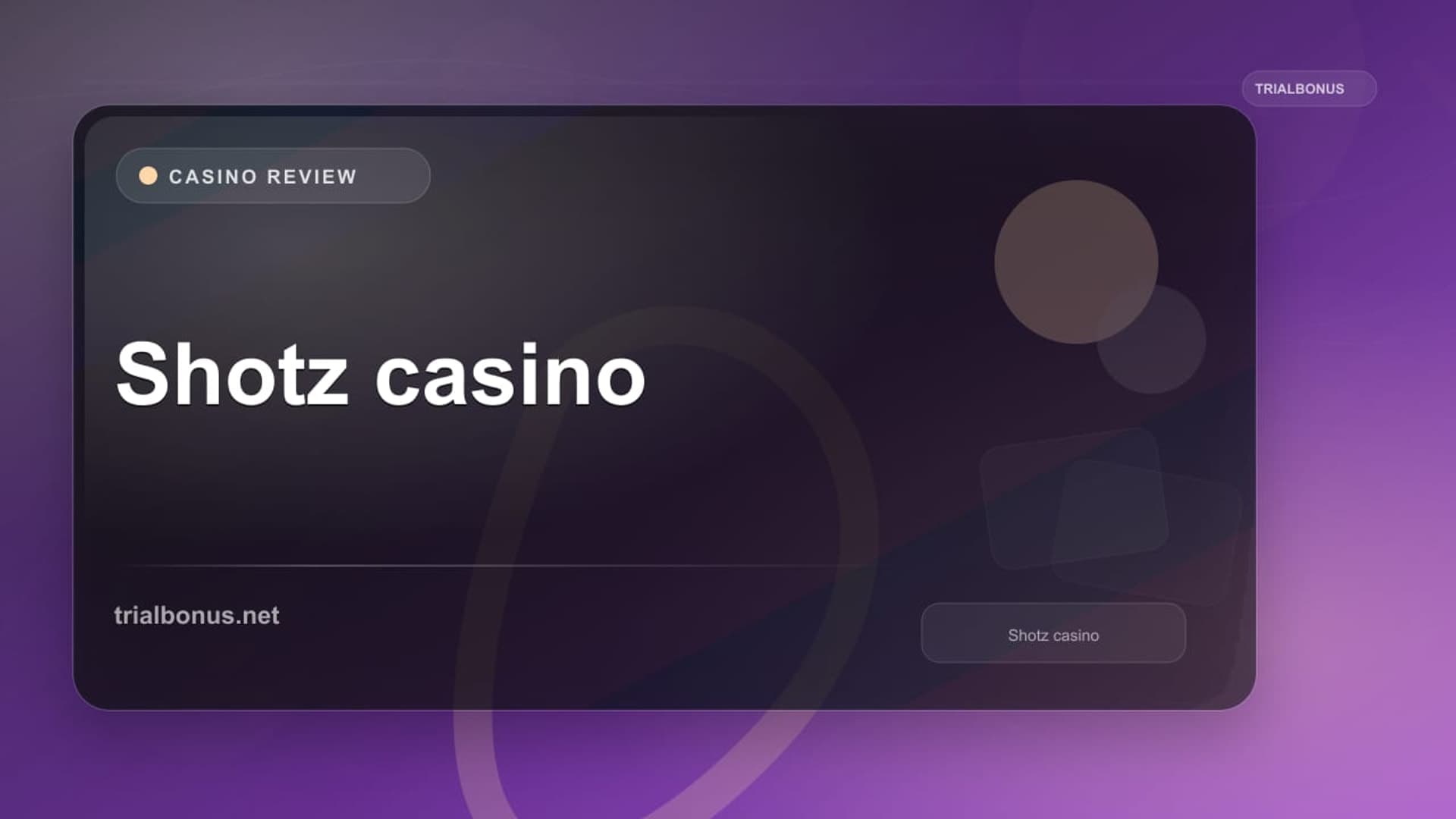 Shotz casino