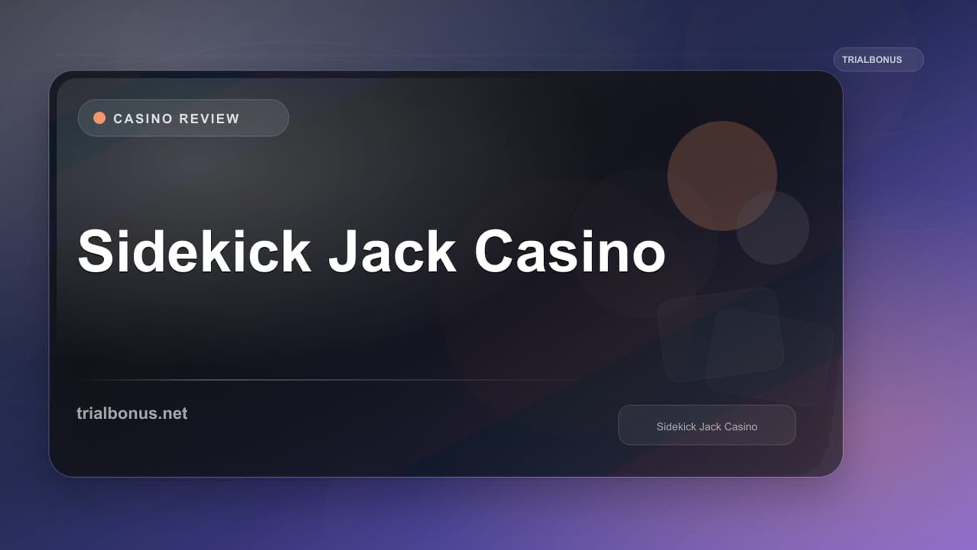 Sidekick Jack Casino