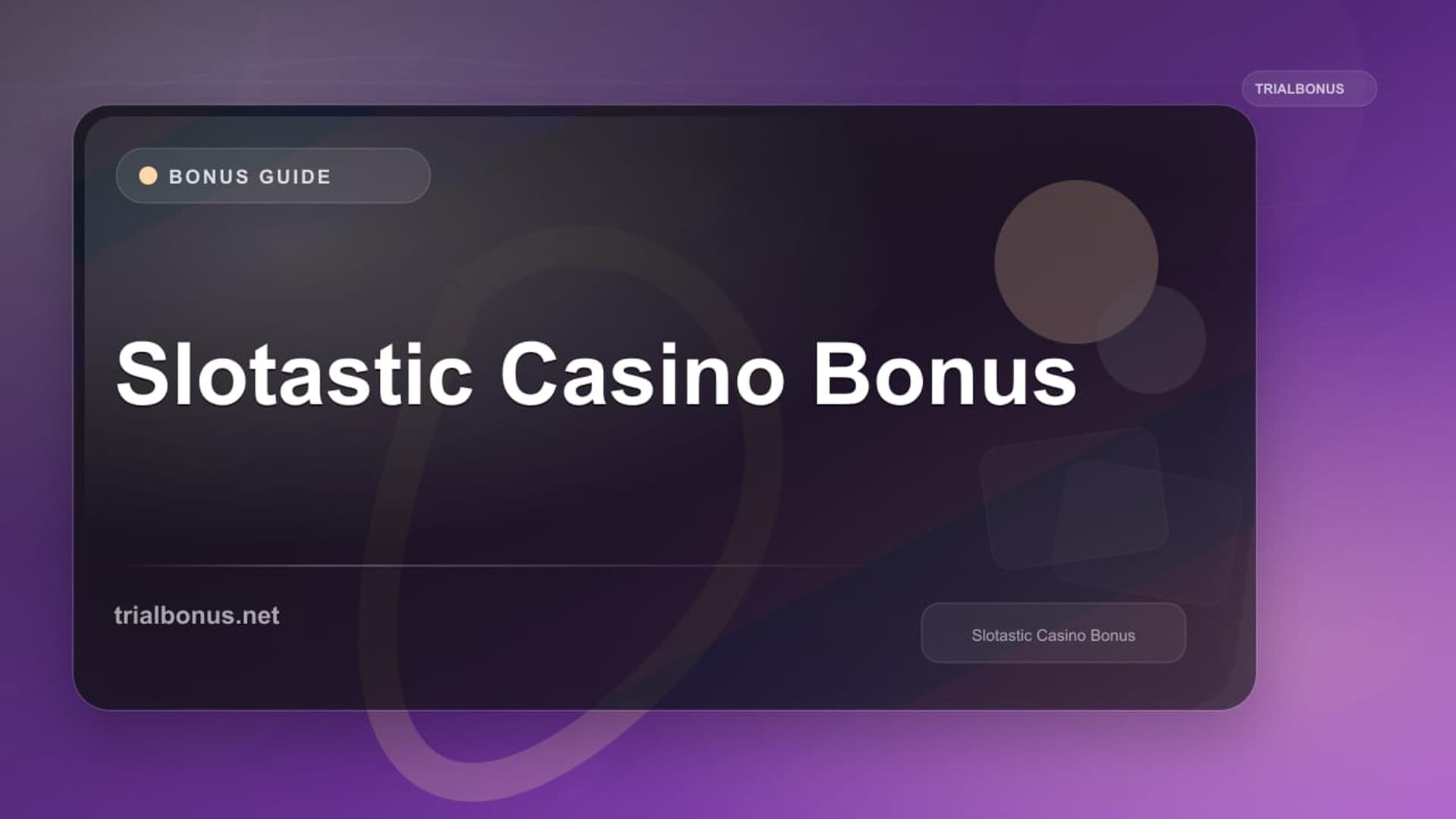Slotastic Casino Bonus