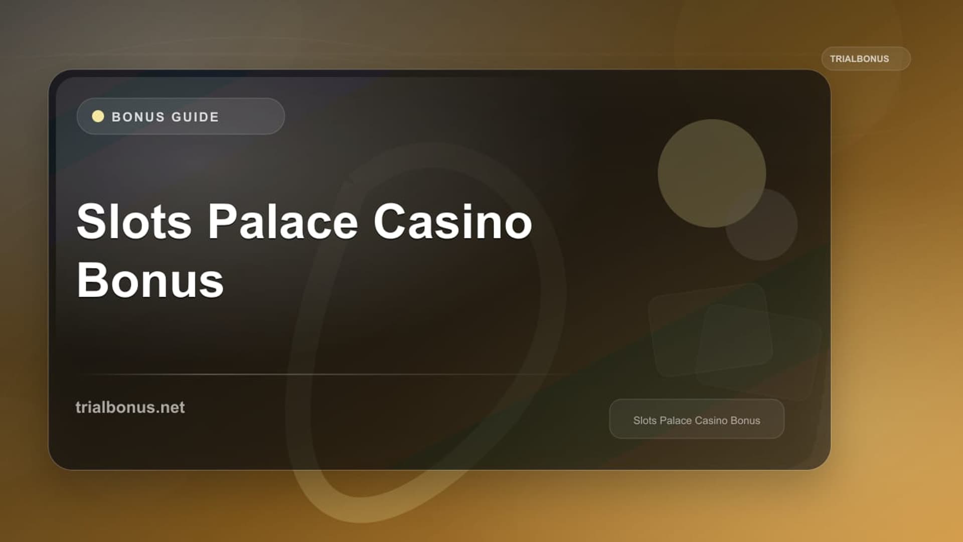 Slots Palace Casino Bonus