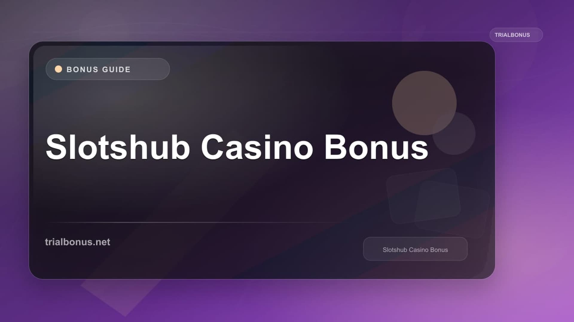Slotshub Casino Bonus