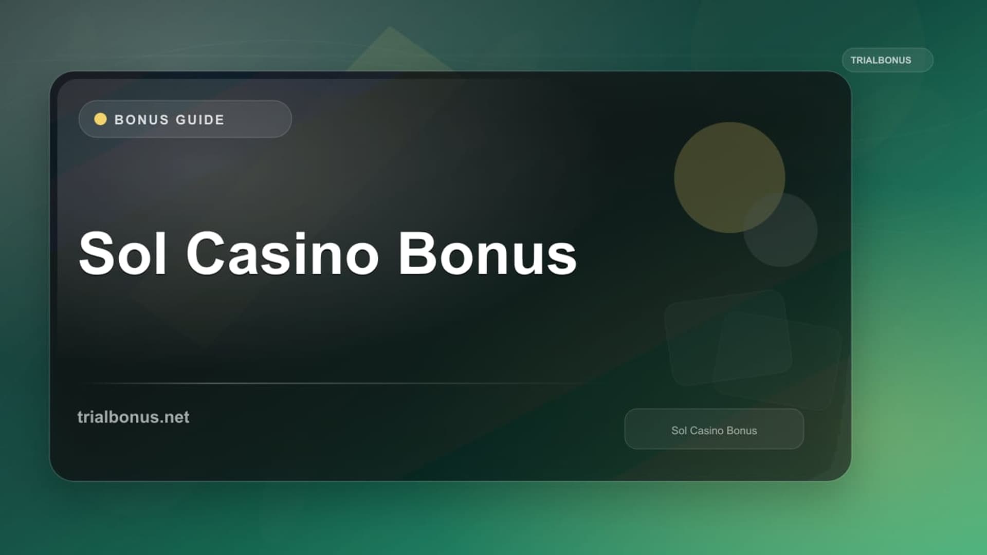 Sol Casino Bonus