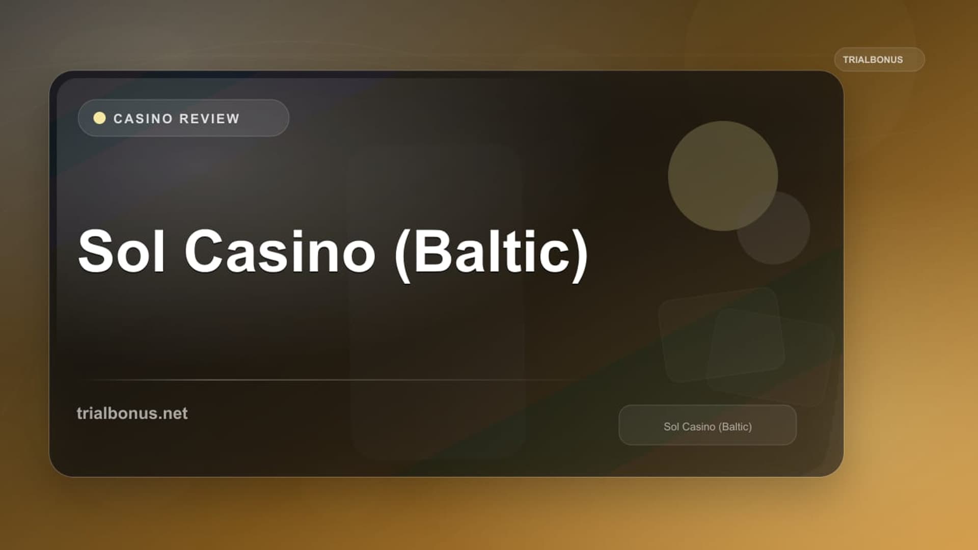 Sol Casino (Baltic)