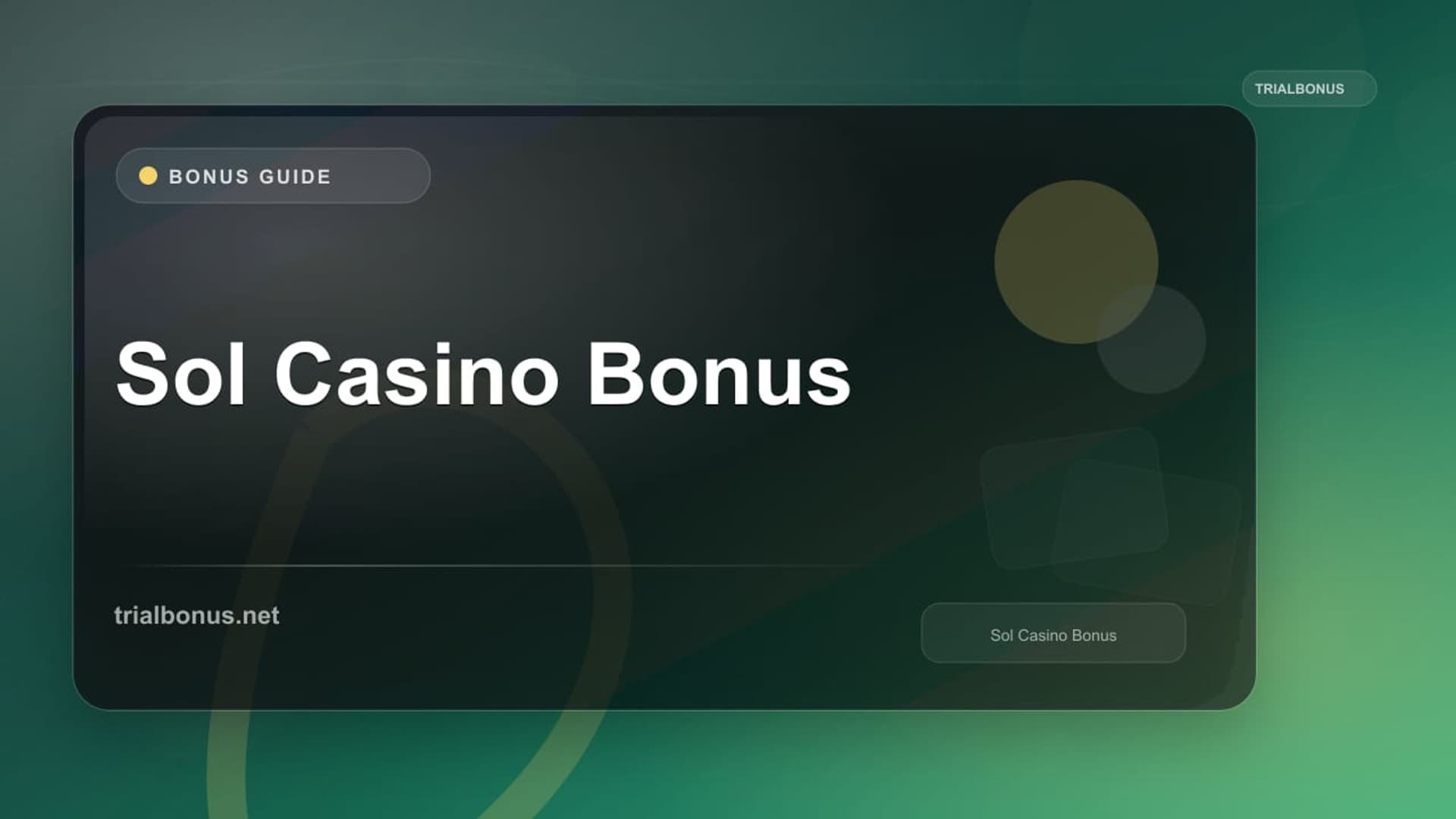 Sol Casino Bonus