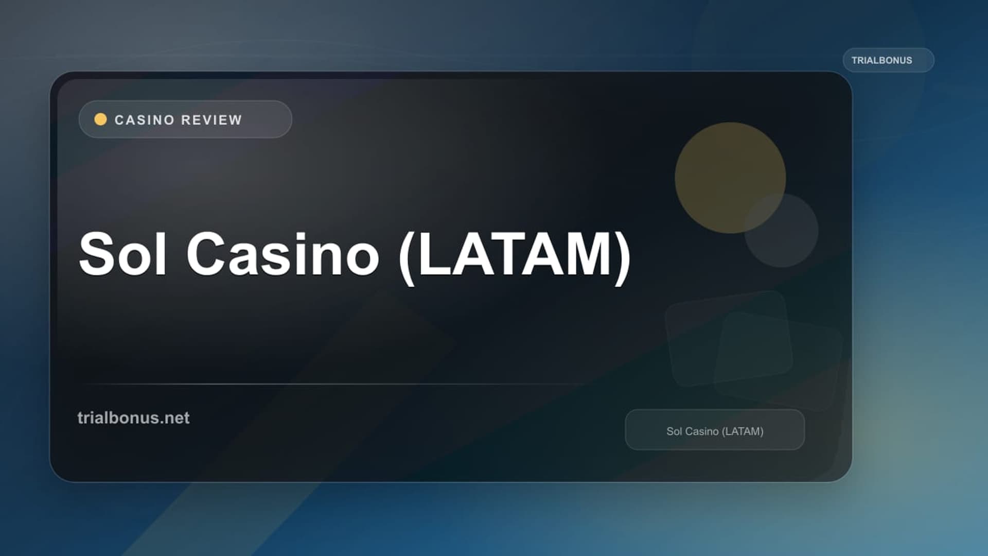 Sol Casino (LATAM)