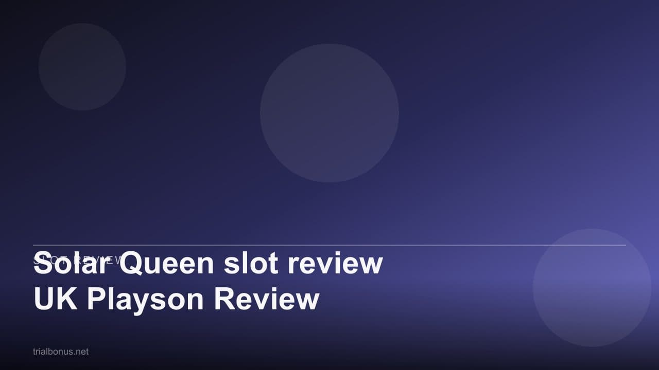 Solar Queen slot review UK Playson Review