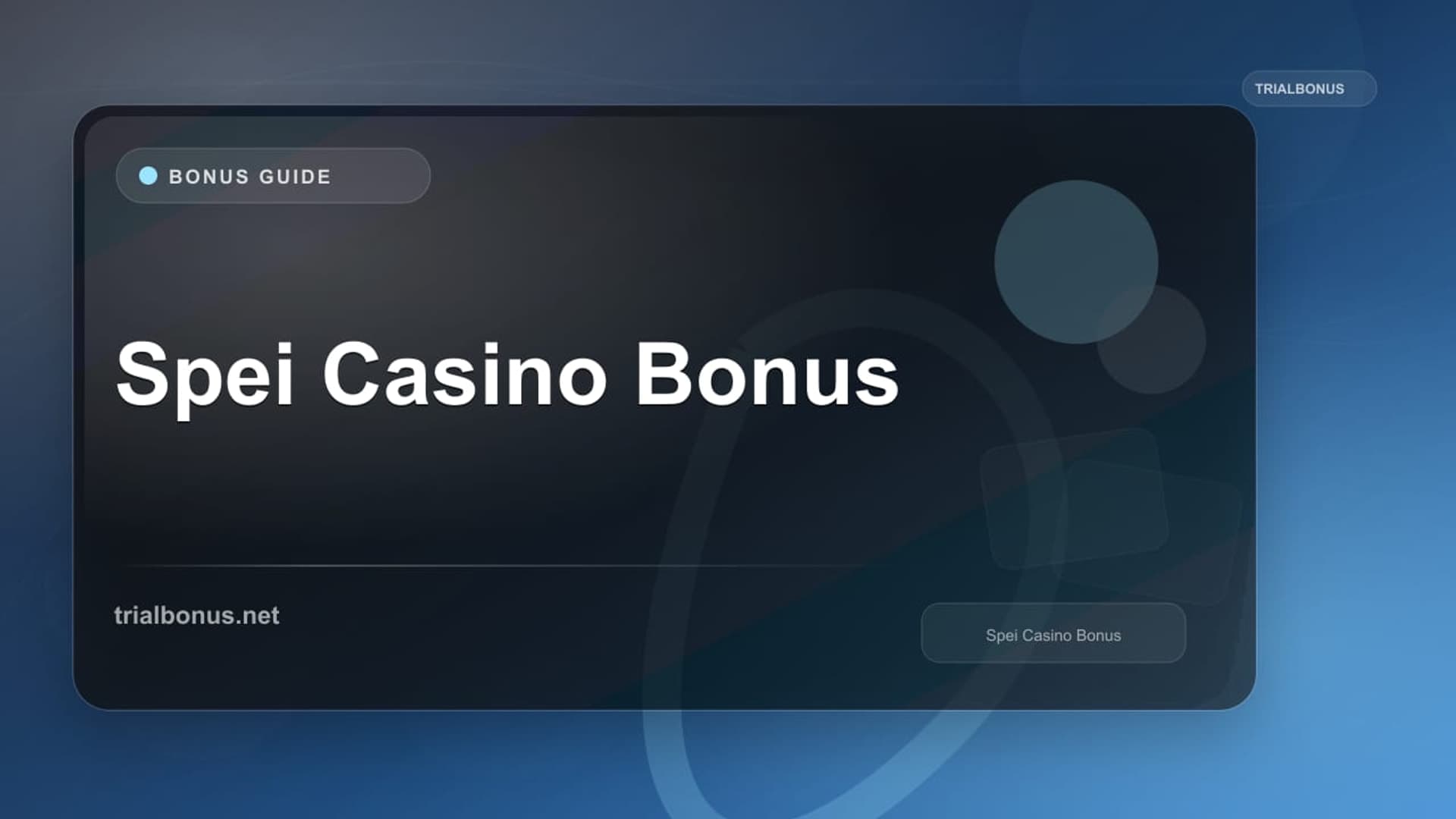 Spei Casino Bonus