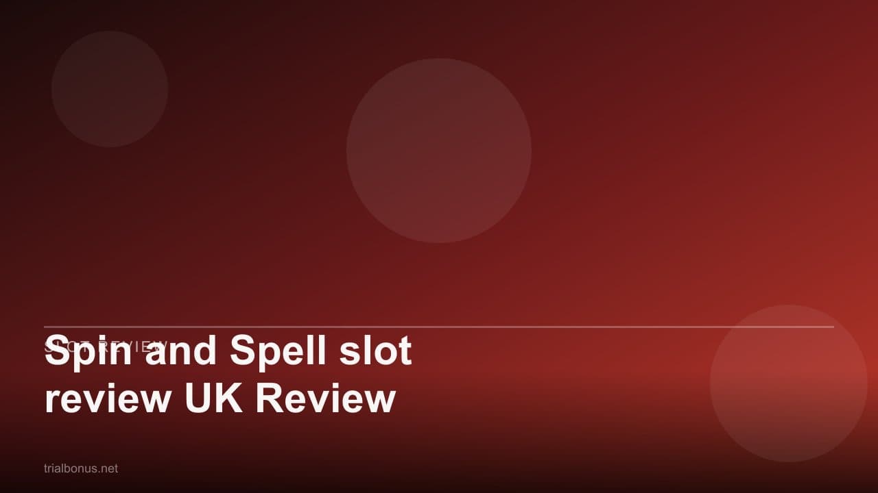 Spin and Spell slot review UK Review