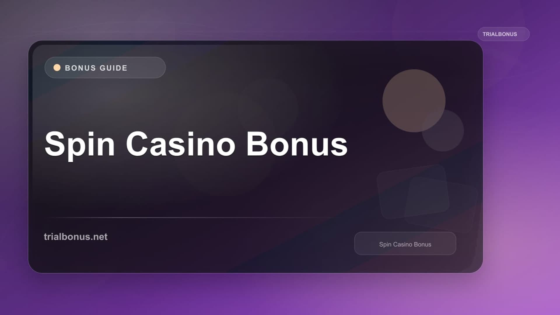 Spin Casino Bonus