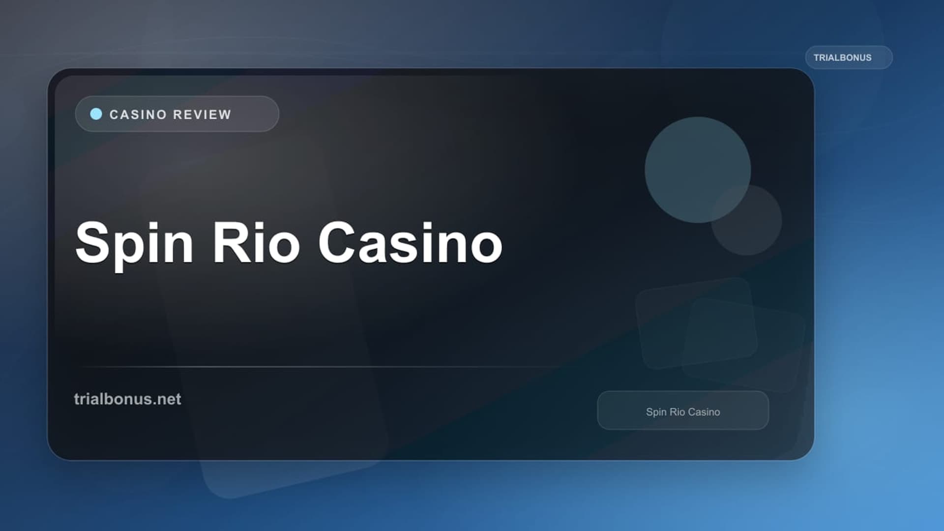 Spin Rio Casino