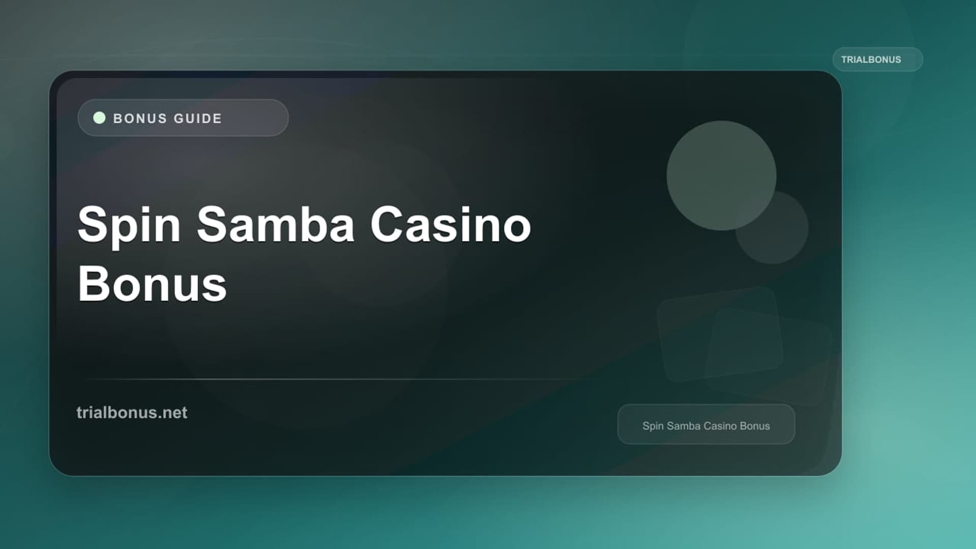 Spin Samba Casino Bonus