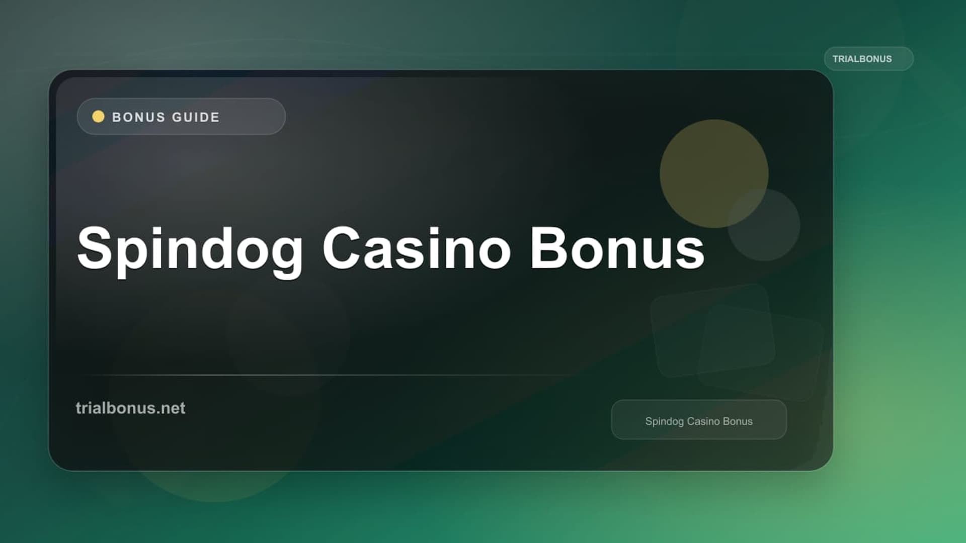 Spindog Casino Bonus