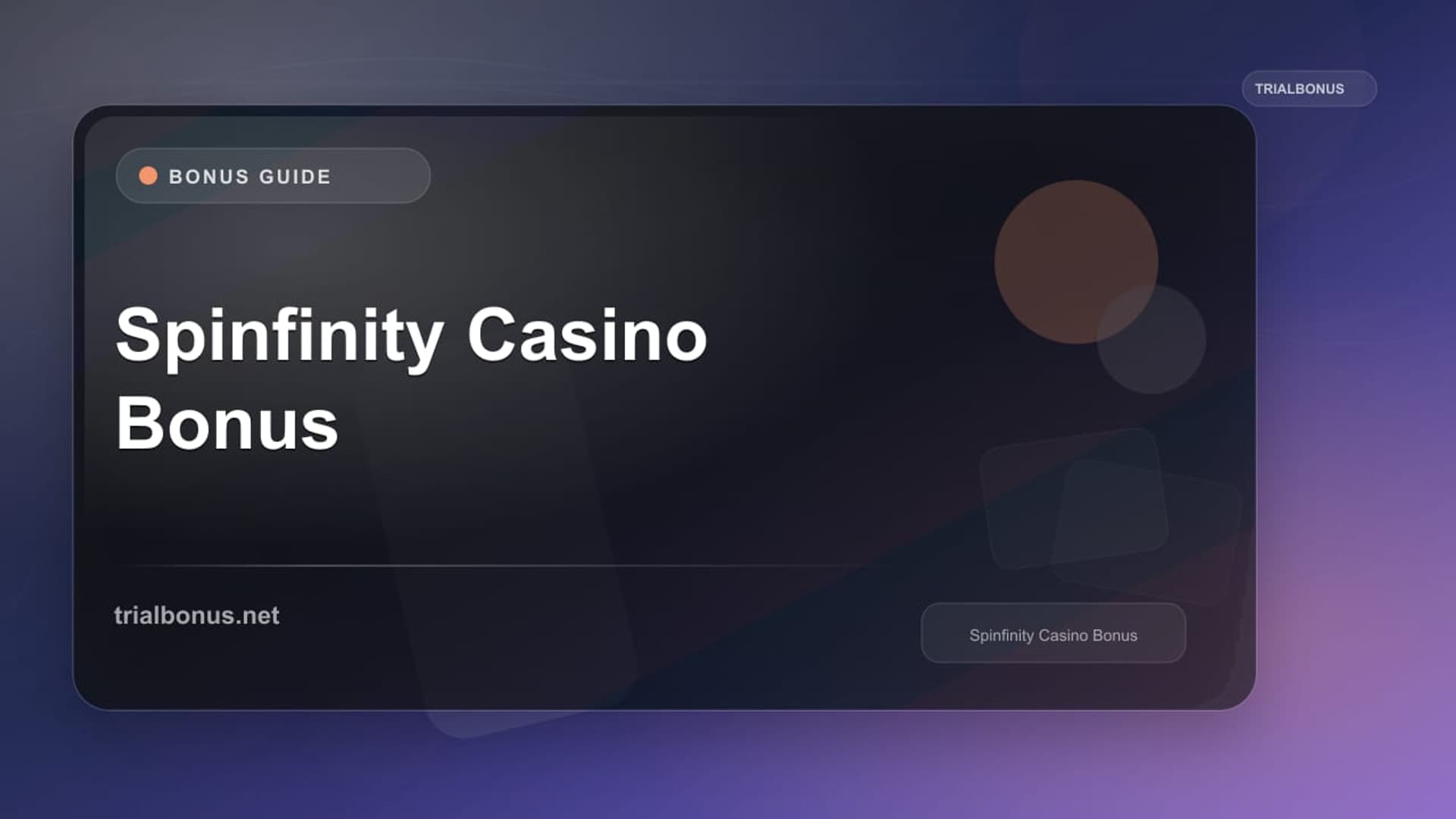 Spinfinity Casino Bonus
