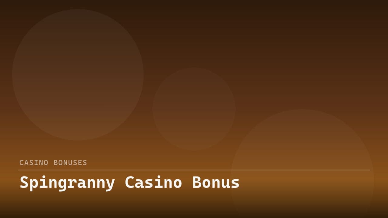 Spingranny Casino Bonus