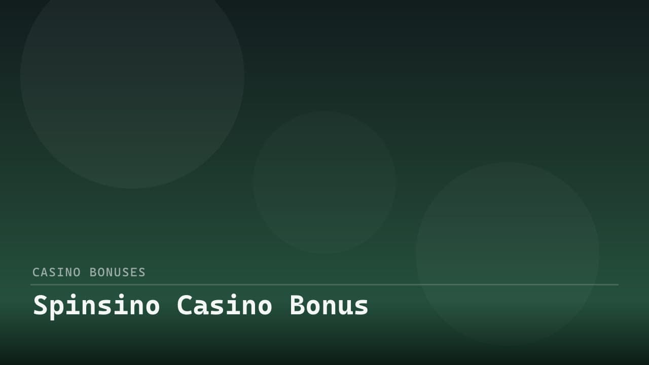 Spinsino Casino Bonus