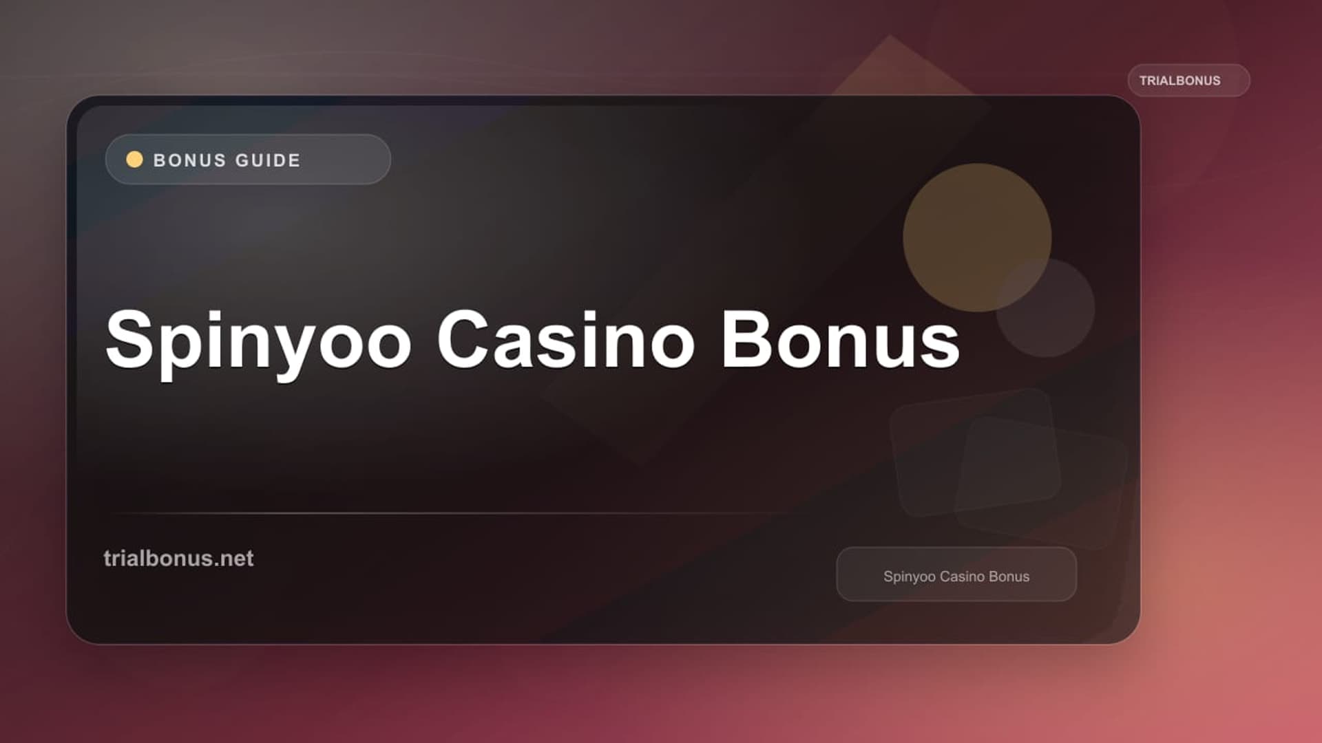Spinyoo Casino Bonus