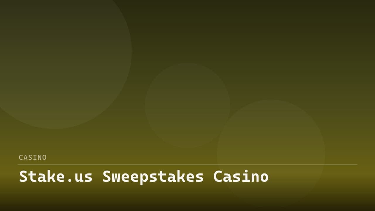Stake.us Sweepstakes Casino logo
