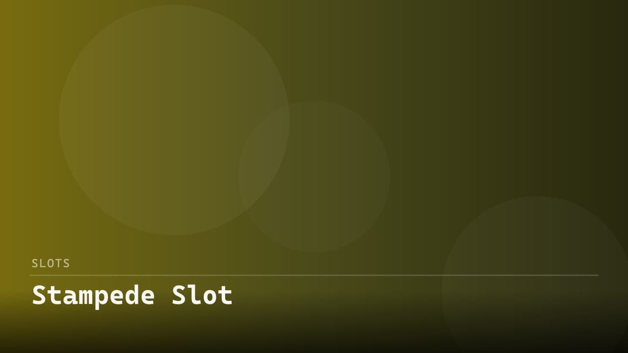 Stampede Slot
