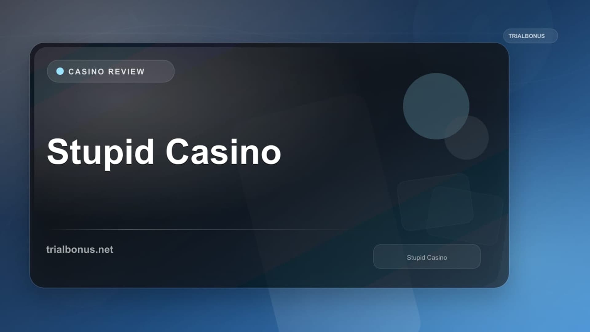 Stupid Casino