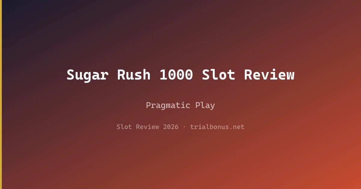 Sugar Rush 1000 Slot Review