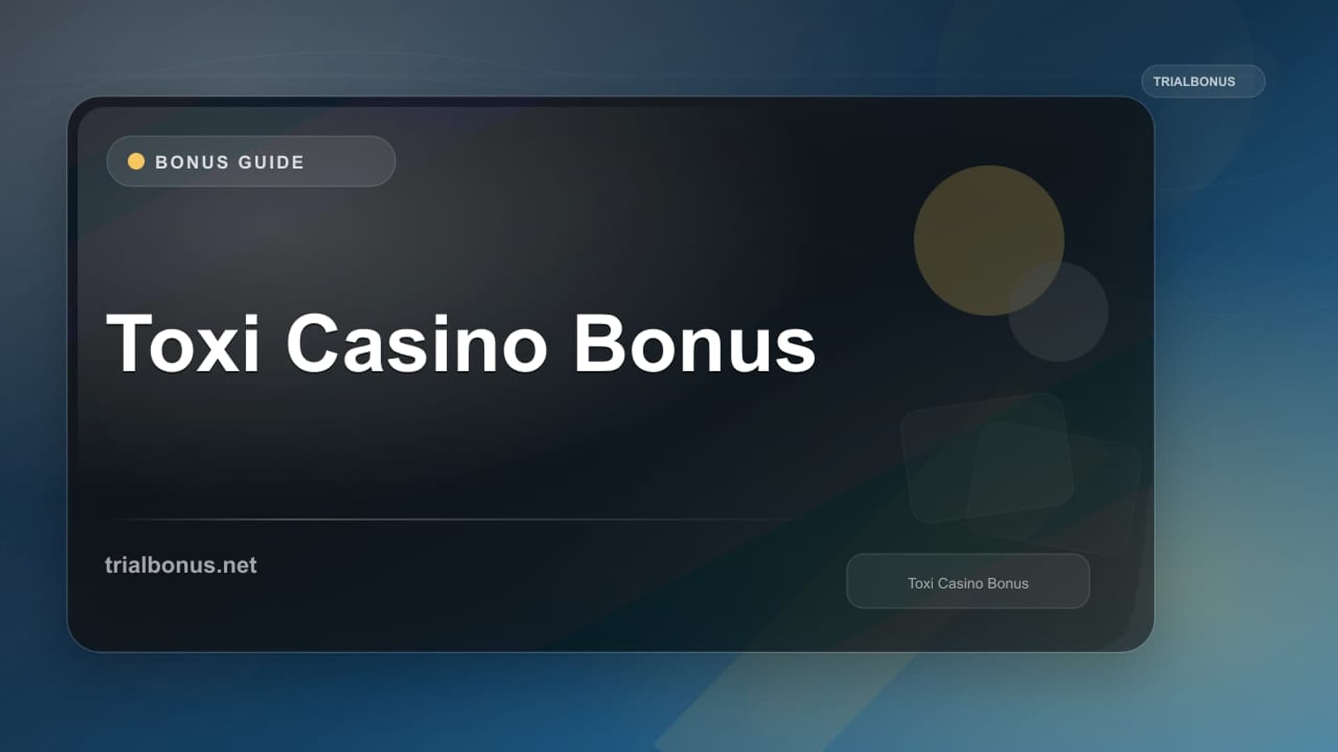 Toxi Casino Bonus