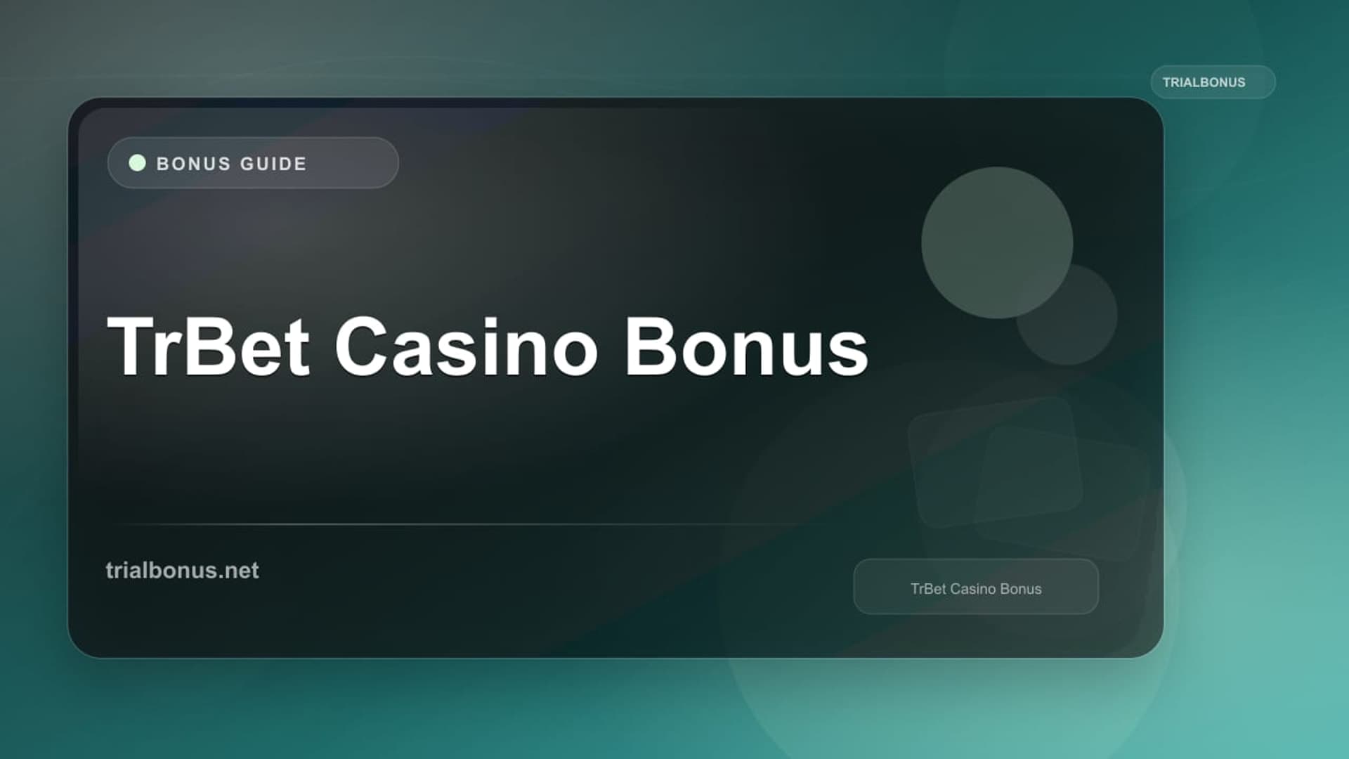 TrBet Casino Bonus